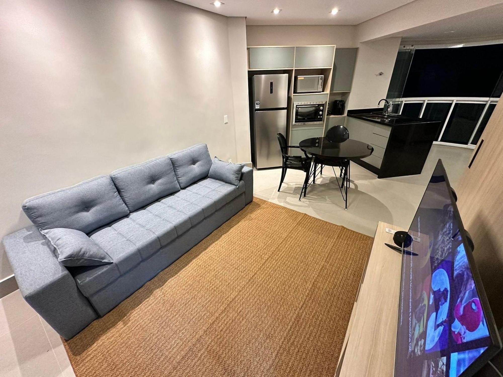 サントスResidencial Estanconfor Com Vista Mar 2 Ac E Garagemアパートメント エクステリア 写真