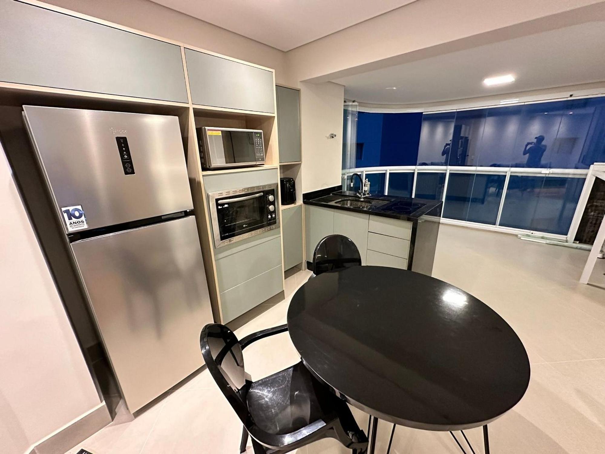 サントスResidencial Estanconfor Com Vista Mar 2 Ac E Garagemアパートメント エクステリア 写真