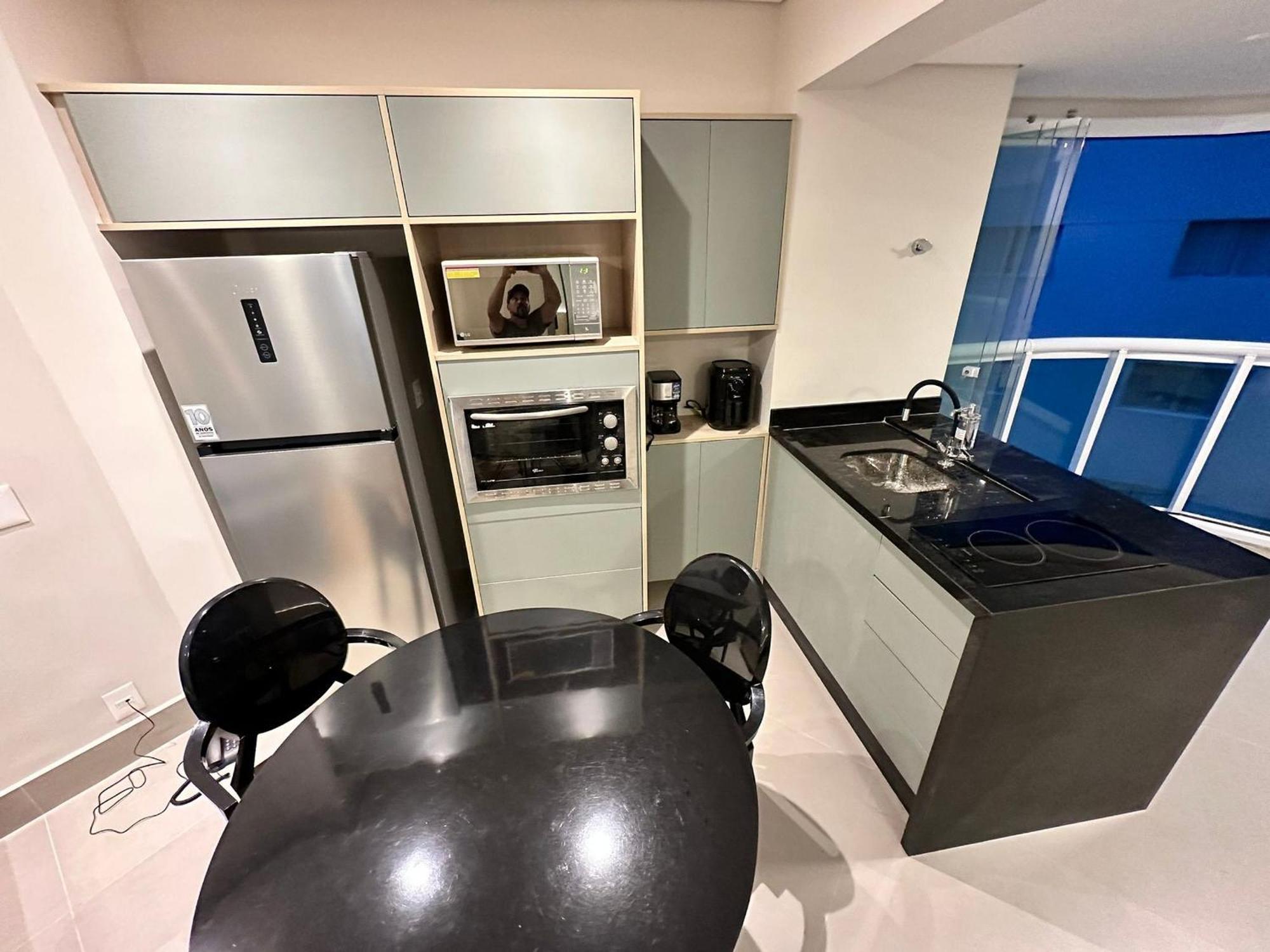 サントスResidencial Estanconfor Com Vista Mar 2 Ac E Garagemアパートメント エクステリア 写真
