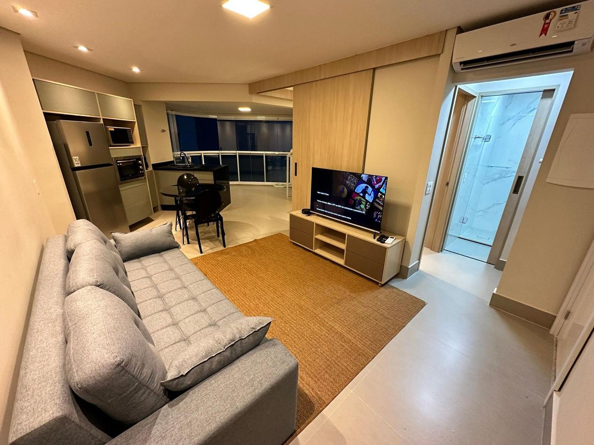 サントスResidencial Estanconfor Com Vista Mar 2 Ac E Garagemアパートメント エクステリア 写真