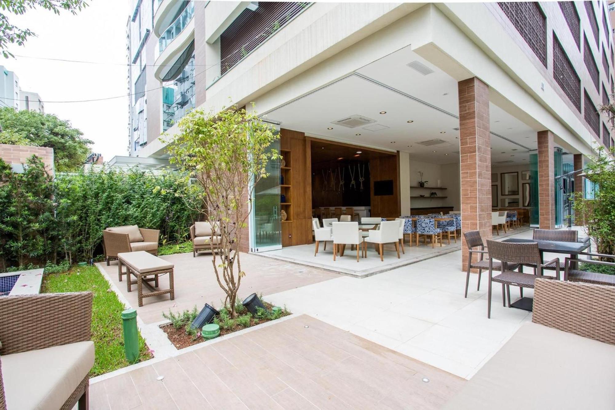 サントスResidencial Estanconfor Com Vista Mar 2 Ac E Garagemアパートメント エクステリア 写真